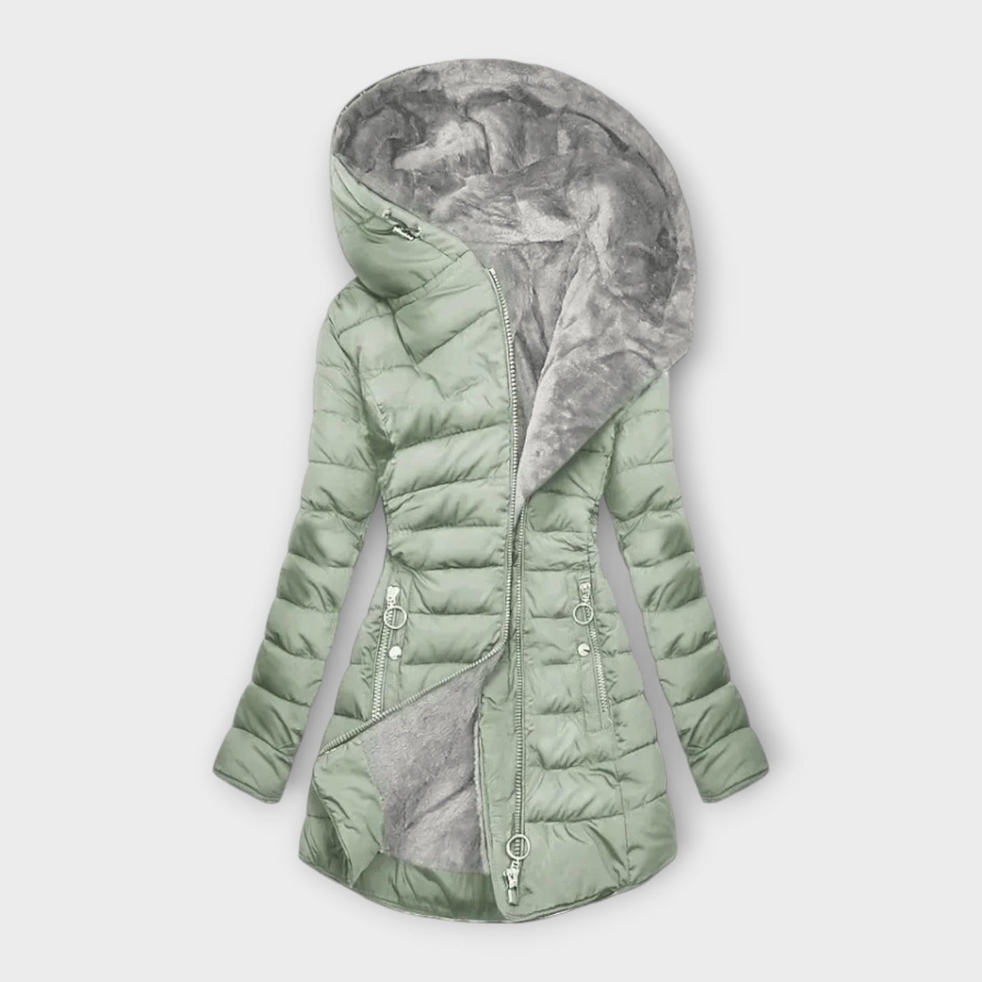 Clémence™ | Manteau Doublé de Fourrure Ultra Douillet